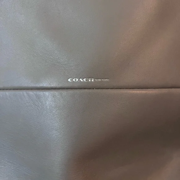 Coach Taupe Leather Tote - Picture 2 of 7